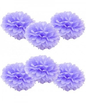 Set of 6 - Lavender 12" - (6 Pack) Tissue Pom Poms Flower Party Decorations for Weddings- Birthday- Bridal- Baby Showers- Nur...