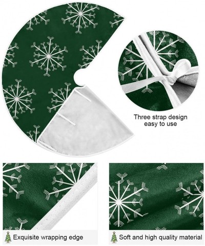 Merry Christmas Christmas Tree Skirt Snowflake Xmas Tree Skirt Tree Stand Mat Cover for Holiday Party Decor 35.4in 2020012 - ...