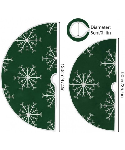 Merry Christmas Christmas Tree Skirt Snowflake Xmas Tree Skirt Tree Stand Mat Cover for Holiday Party Decor 35.4in 2020012 - ...