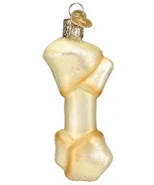 Glass Blown Ornament with S-Hook and Gift Box- Animal Selection (Rawhide Bone- 32427) - Rawhide Bone- 32427 - C61975Q2CDQ $18...