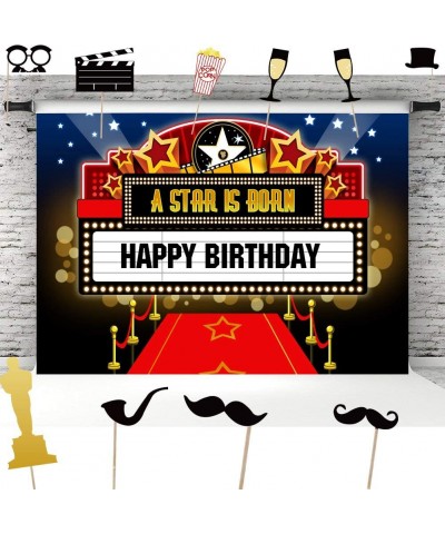 Hollywood Movie Theme Photography Backdrop Photo Props DIY Kit Dress-up and Awards Night Ceremony Photo Booth Background Even...