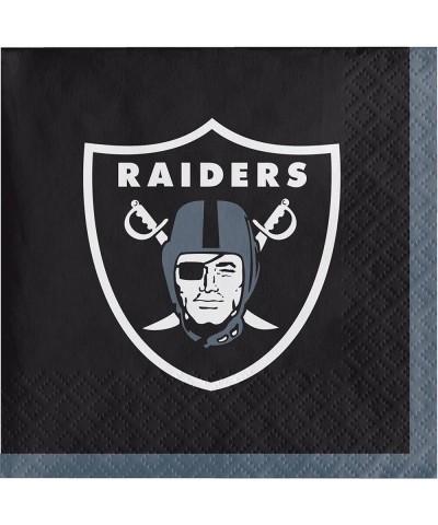 Las Vegas Raiders Beverage Napkins- 48 Count - CG18CES0NKI $6.83 Party Tableware