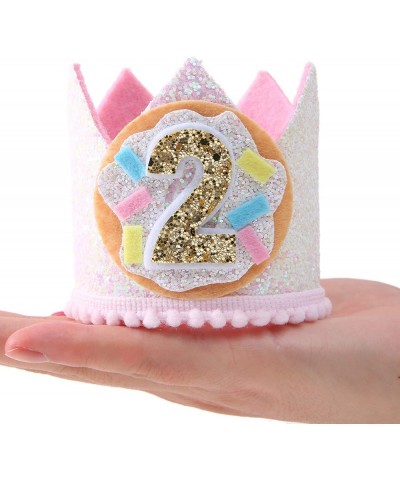 Donut Birthday Crown for 2nd Birthday - Two Donut Birthday Hat for Photo Booth Props and Backdrop Cake Smash- Best Two Sweet ...