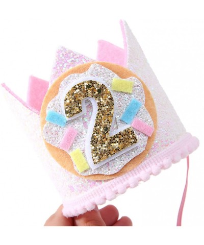 Donut Birthday Crown for 2nd Birthday - Two Donut Birthday Hat for Photo Booth Props and Backdrop Cake Smash- Best Two Sweet ...