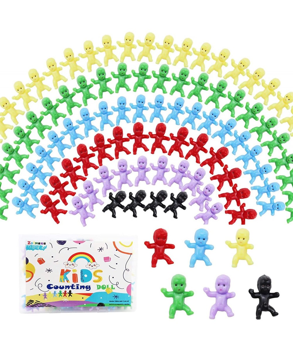 Mini Plastic Babies Counting Educational Toys for Toddler Games Kindergarten Pre-School Math Skills Activities Color Recognit...