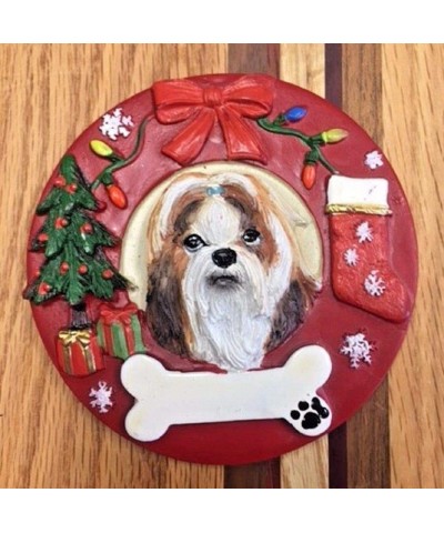 Dog Ornament - Unpainted Ceramic Bisque - Hand Poured in The USA (Shih Tzu) - Shih Tzu - CC18I4DGQC3 $9.73 Ornaments