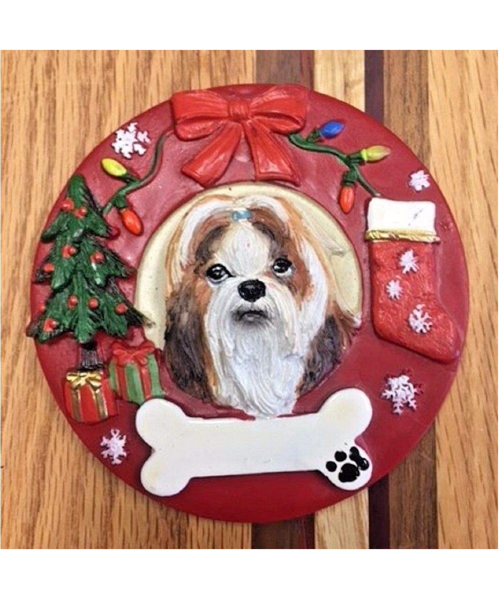 Dog Ornament - Unpainted Ceramic Bisque - Hand Poured in The USA (Shih Tzu) - Shih Tzu - CC18I4DGQC3 $9.73 Ornaments