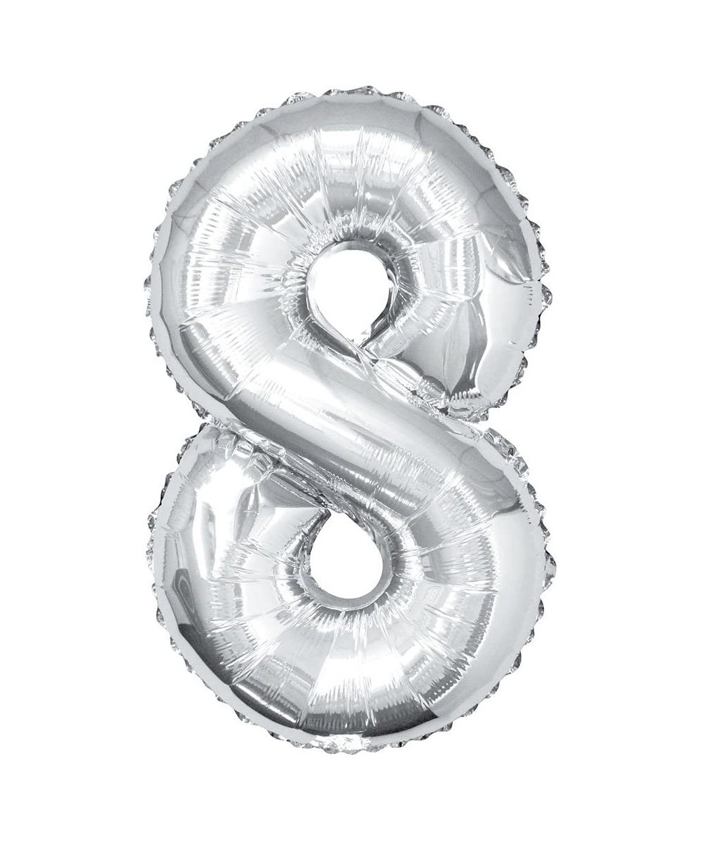 53828 34" Foil Number 8 Balloon - 8 - CP12OI232SO $4.94 Balloons