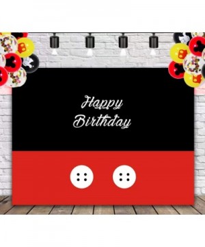 Happy Birthday Backdrop Banner for Children/Baby 4.1×5.9ft- 1st Birthday Party Banner- Black & Golden Photography Background ...
