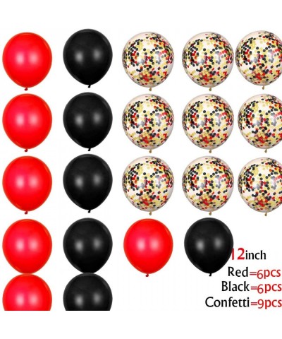 Black and Red Birthday Decorations Birthday Party Balloons Supplies Happy Birthday Banner Balloons (Any Age) - CR190HIL26O $1...