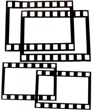 4-Pack Hollywood Movie Filmstrip Photo Booth Party Props- 2 Large and 2 Small Handheld Border Frames - CN18I4O4ING $7.65 Phot...