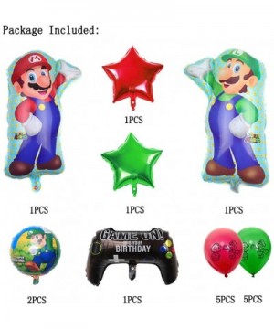 17PCS Super Mario Bros Balloons Birthday Party Supplies Super Mario Bros Balloons for Kids Party Birthday Decorations - C6190...