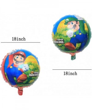 17PCS Super Mario Bros Balloons Birthday Party Supplies Super Mario Bros Balloons for Kids Party Birthday Decorations - C6190...