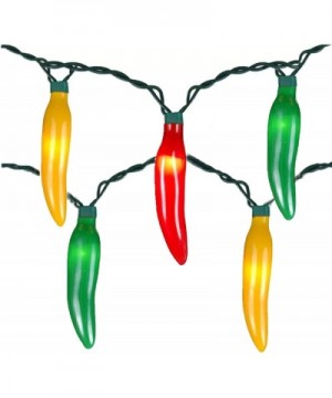 Chili Pepper String Lights Multi-Color Lights with 35 Bulbs 13.6 FT 120 Volt- UL Listed for Indoor/Outdoor Lights Patio Bedro...