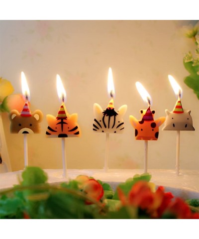 Cute Animal Party Candles for Birthday Party Special Days Festivals - Cute Animals - C9188ULWCNO $7.05 Cake Decorating Supplies