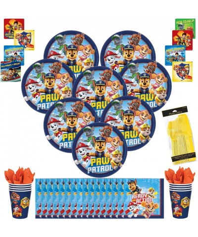 Paw Patrol Party Pack Seats 8 - Napkins- Plates- Cups & Stickers- Paw Patrol Adventures Party Supplies- Deluxe Party Pack - C...