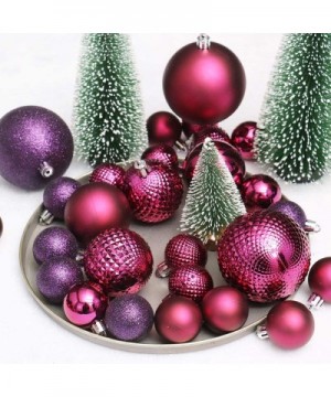 24ct Christmas Ball Ornaments- 3.15" Small Shatterproof Christmas Tree Decorations- Perfect Hanging Ball for Holiday Wedding ...