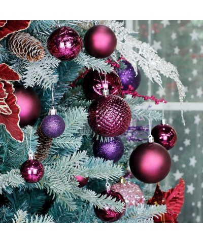 24ct Christmas Ball Ornaments- 3.15" Small Shatterproof Christmas Tree Decorations- Perfect Hanging Ball for Holiday Wedding ...