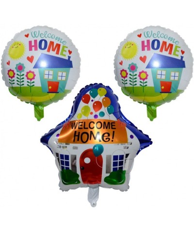 Welcome Home Balloon Decorations - Set Of 3 Party Balloons Featuring A Simple American Home Decor. Great For Welcoming Back M...