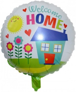 Welcome Home Balloon Decorations - Set Of 3 Party Balloons Featuring A Simple American Home Decor. Great For Welcoming Back M...