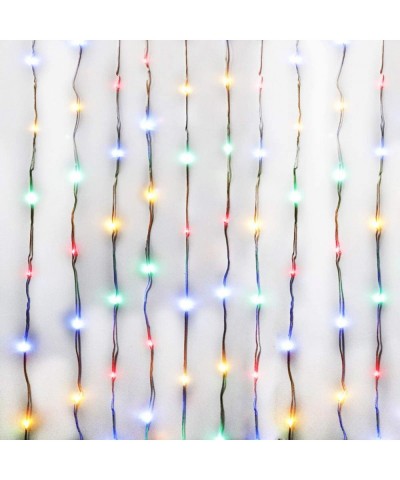Colorful Curtain Lights-USB Powered 300 LED Fairy String Lights-IP64 Waterproof & 8 Modes Twinkle Lights for Wedding Parties ...