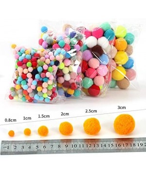 Premium 400 PCS 15mm Champagne Color Pom Poms- Craft Pom Pom Balls- Colorful Pompoms for DIY Creative Crafts Decorations- Kid...