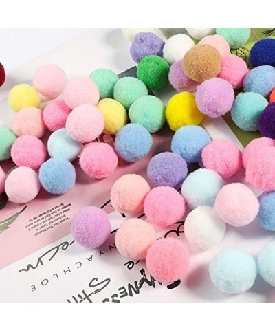 Premium 400 PCS 15mm Champagne Color Pom Poms- Craft Pom Pom Balls- Colorful Pompoms for DIY Creative Crafts Decorations- Kid...