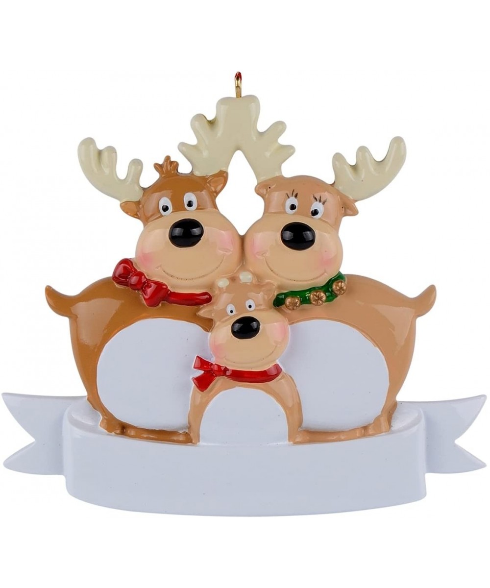 Reindeer Family of 3 Ornament Christmas Decorations - Family of 3 - CC124F3J40B $10.11 Ornaments