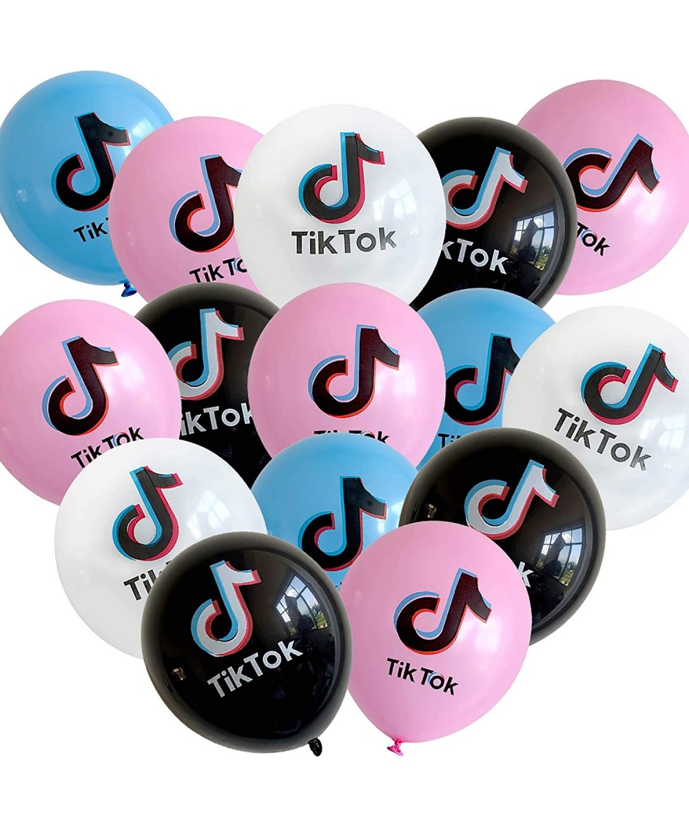 40Pcs TIK Tok Balloons-Birthday Party Decoration-Music Theme Party for Kids Birthday-TIK Tok Christmas Party Supplies-Love Gi...