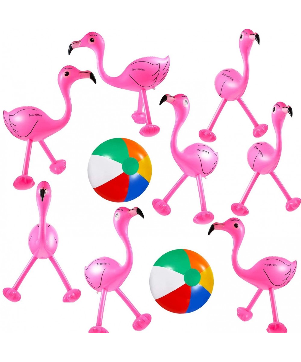 10 Pack Inflatable Toys Flamingo Inflatable Beach Balls for Hawaiian Party Luau Party Favors Accessories - CA18UOQ28NH $8.85 ...