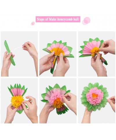 Paper Pom Poms Hanging Paper Flower Ball Wedding Party Celebrations Decorations Outdoor Decoration Flowers Craft for Party Bi...