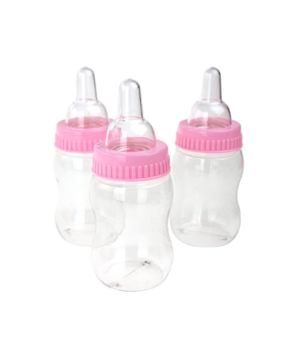 Mini Nursing Bottle Baby Shower Favors- 4-Inch- 12-Piece (Pink) - Pink - C418DUZ7Q54 $6.15 Favors