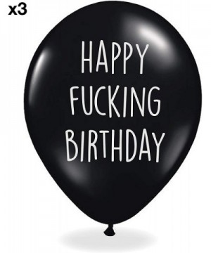 Abusive Birthday Balloons - Pack Of 12 Different Funny Offensive Balloons (For Him) - For Him - CT182K4ZQK0 $7.87 Balloons