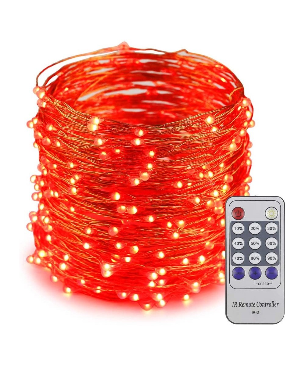99ft Led String Lights- 300 Led Fairy Starry Lights on 30M Copper Wire String Lights + 12V DC Power Adapter + Remote Control ...