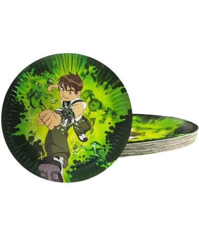 Ben 10 Birthday Party Supplies- 20 pcs Plates 20 pcs Napkins 1 pcs Tablecloth- Ben 10 Themed Party Supplies Set. - CW199Y2CLT...