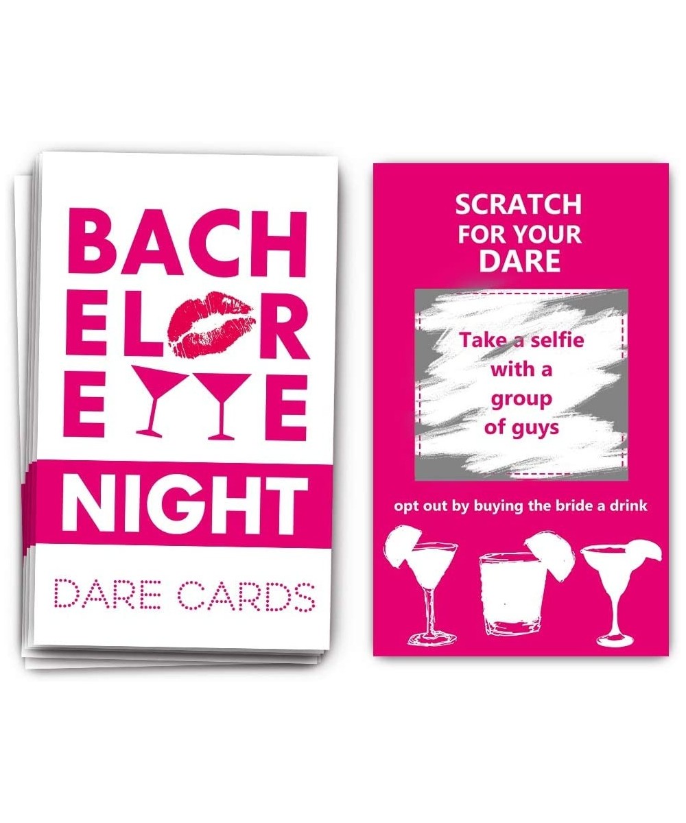 40 Bachelorette Party Drinking Game Dare Card - Bachelorette Scratch Off Cards - Perfect for Girls Night Out Activity-Bridal ...