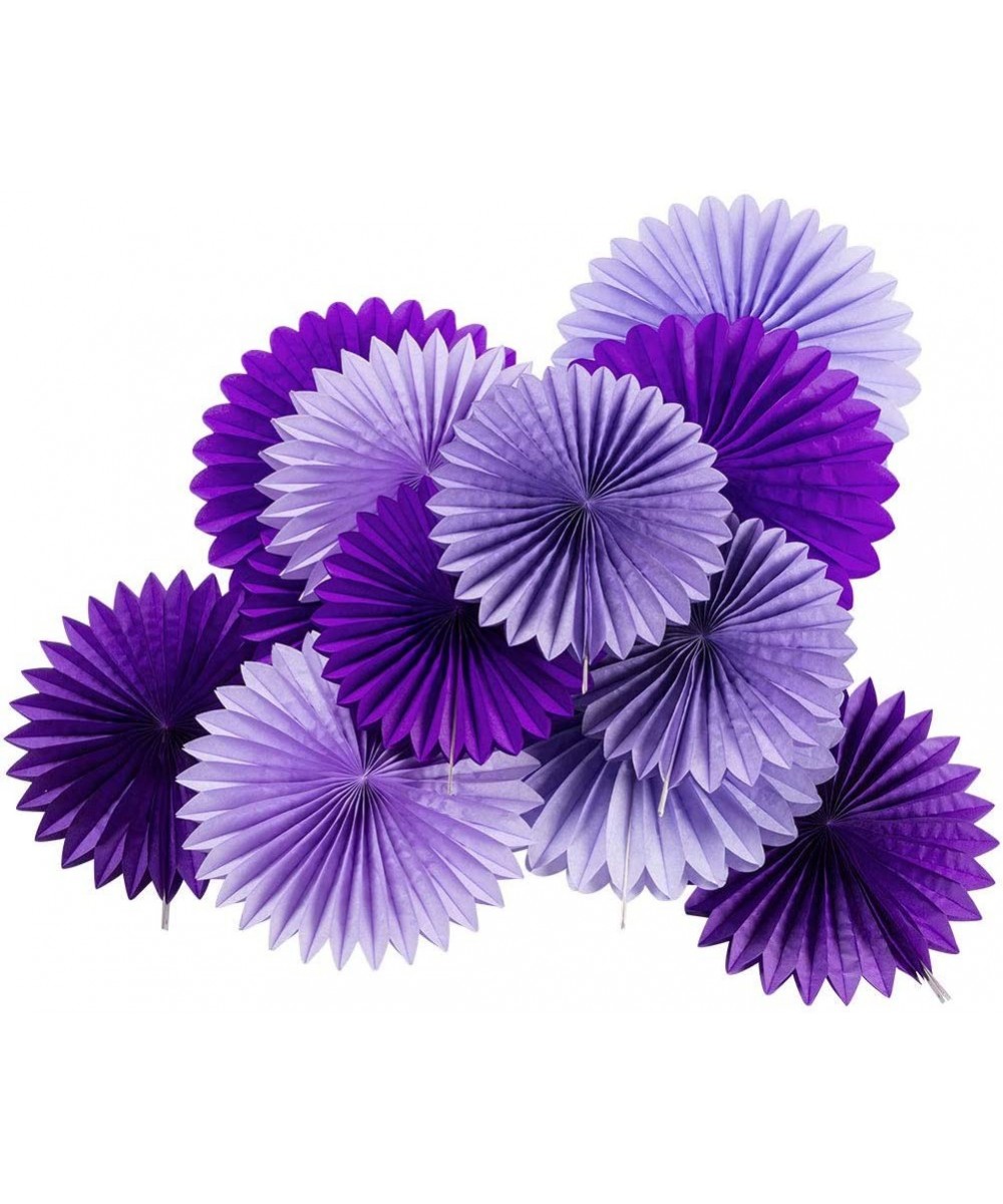 Hanging Honeycomb Tissue Paper Fans Purple Color Mermaid Party Supplies Birthday Decorations (Purple) - Purple - C5193E5WOL8 ...