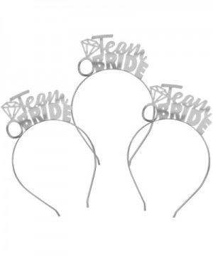 Bachelorette Headband - Set Of 3 Diamond Team Bride Silver Headbands - Bridal Party Headband Set- Bridal Shower Tiara Headban...