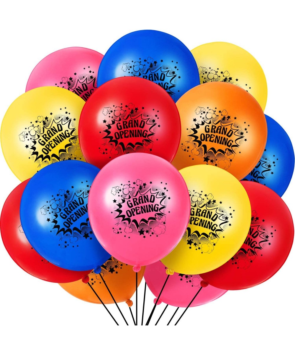 60 Pieces 12 Inch Opening Balloons Celebrate Latex Balloons Five Colors Grand Opening Business Balloons for Opening Ceremony ...