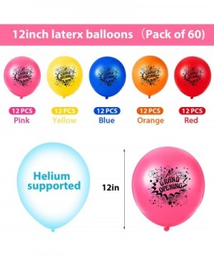 60 Pieces 12 Inch Opening Balloons Celebrate Latex Balloons Five Colors Grand Opening Business Balloons for Opening Ceremony ...