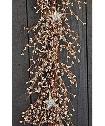 Platinum Holiday Pip and Stars Garland - CS11AFCB53P $23.70 Garlands