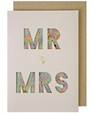 Mr & Mrs Confetti Shaker Greeting Card- Wedding- Engagement Card - CF189UR8AHZ $4.87 Party Packs