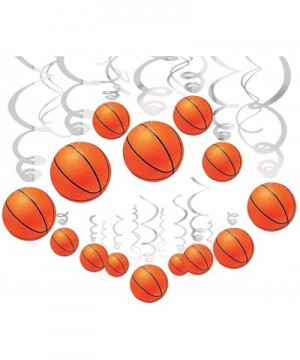 36Ct Basketball Party Supplies Hanging Swirls Decorations - Sports Basketball Game Baby Shower/Birthday Party Decorations - C...