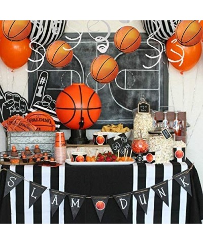 36Ct Basketball Party Supplies Hanging Swirls Decorations - Sports Basketball Game Baby Shower/Birthday Party Decorations - C...