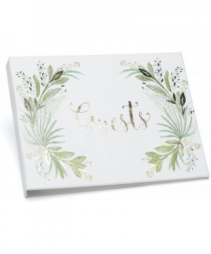 Guest book- 7.5 x 5.75-Inch- Greenery - Greenery - CE1892W0GL9 $14.48 Guestbooks