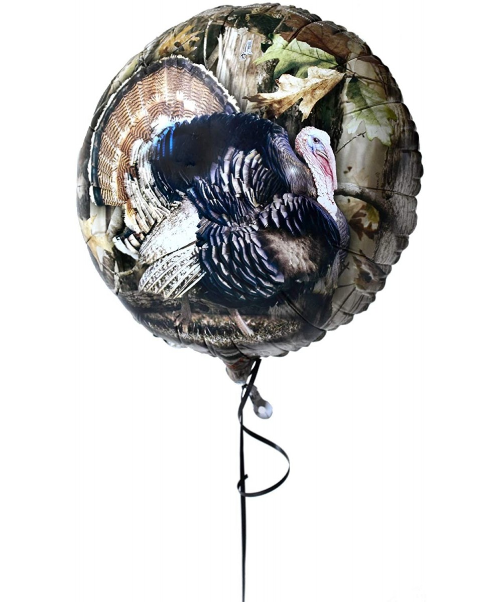 Next Camo Party Turkey Round Mylar Balloon - 1 Count - Great for Hunter Themed Party- Camouflage Motif- Birthday Event- Gradu...