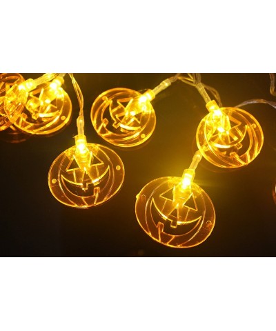 Halloween Decoration Lights Battery Operated 20 LED Fairy String Lights 20 Orange Pumpkin Leds (Orange Pumpkin) - CA12NBV0COB...