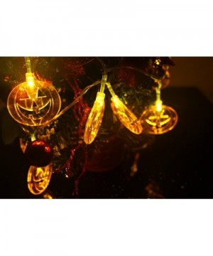 Halloween Decoration Lights Battery Operated 20 LED Fairy String Lights 20 Orange Pumpkin Leds (Orange Pumpkin) - CA12NBV0COB...