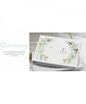 Guest book- 7.5 x 5.75-Inch- Greenery - Greenery - CE1892W0GL9 $14.48 Guestbooks