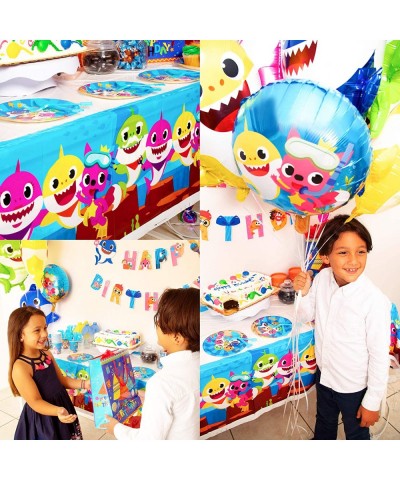 Baby Little Shark Party Supplies - 125Pc Birthday Decor Set - By - Decorations and Supplies Include Favors- Banner- Balloons-...